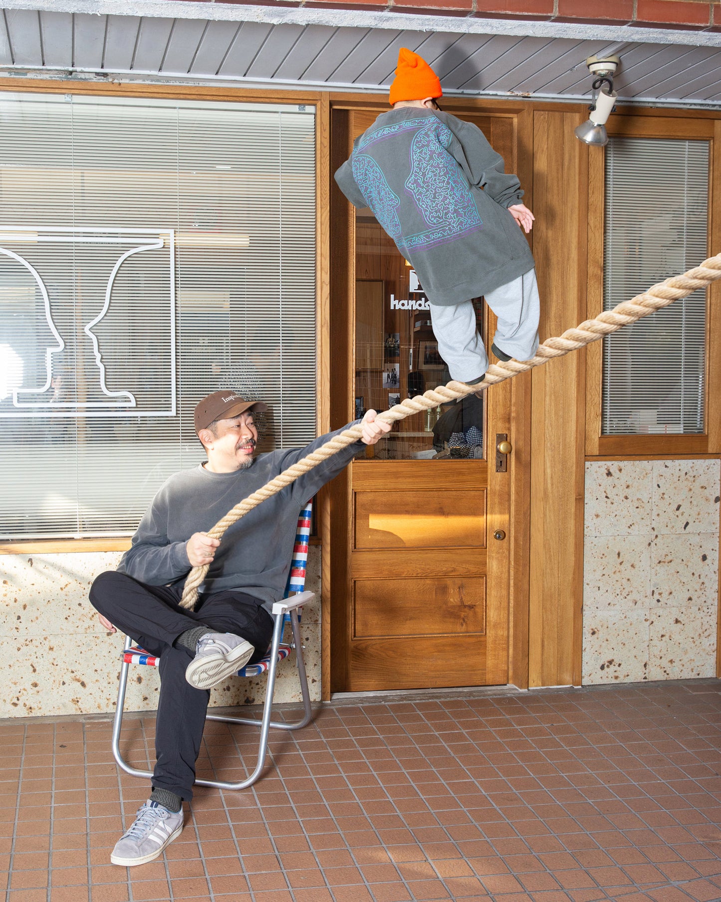 handsam × IPMatter Figure-Ground Sweatshirt