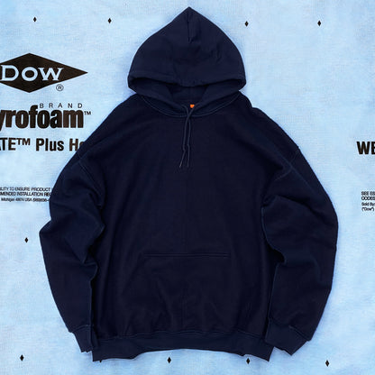 RWCHE × NERDSONWAX Hooded Fleece lining Sweatshirt Navy 2 IPMatter SUPERSTORE