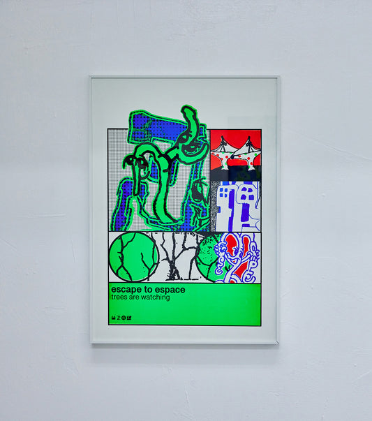 THE ESPACE OPENED Silkscreen Poster - Aki Yamamoto 1 IPMatter SUPERSTORE