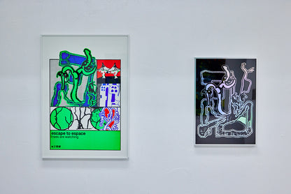 THE ESPACE OPENED Silkscreen Poster - Aki Yamamoto 2 IPMatter SUPERSTORE