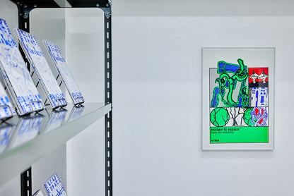 THE ESPACE OPENED Silkscreen Poster - Aki Yamamoto 5 IPMatter SUPERSTORE